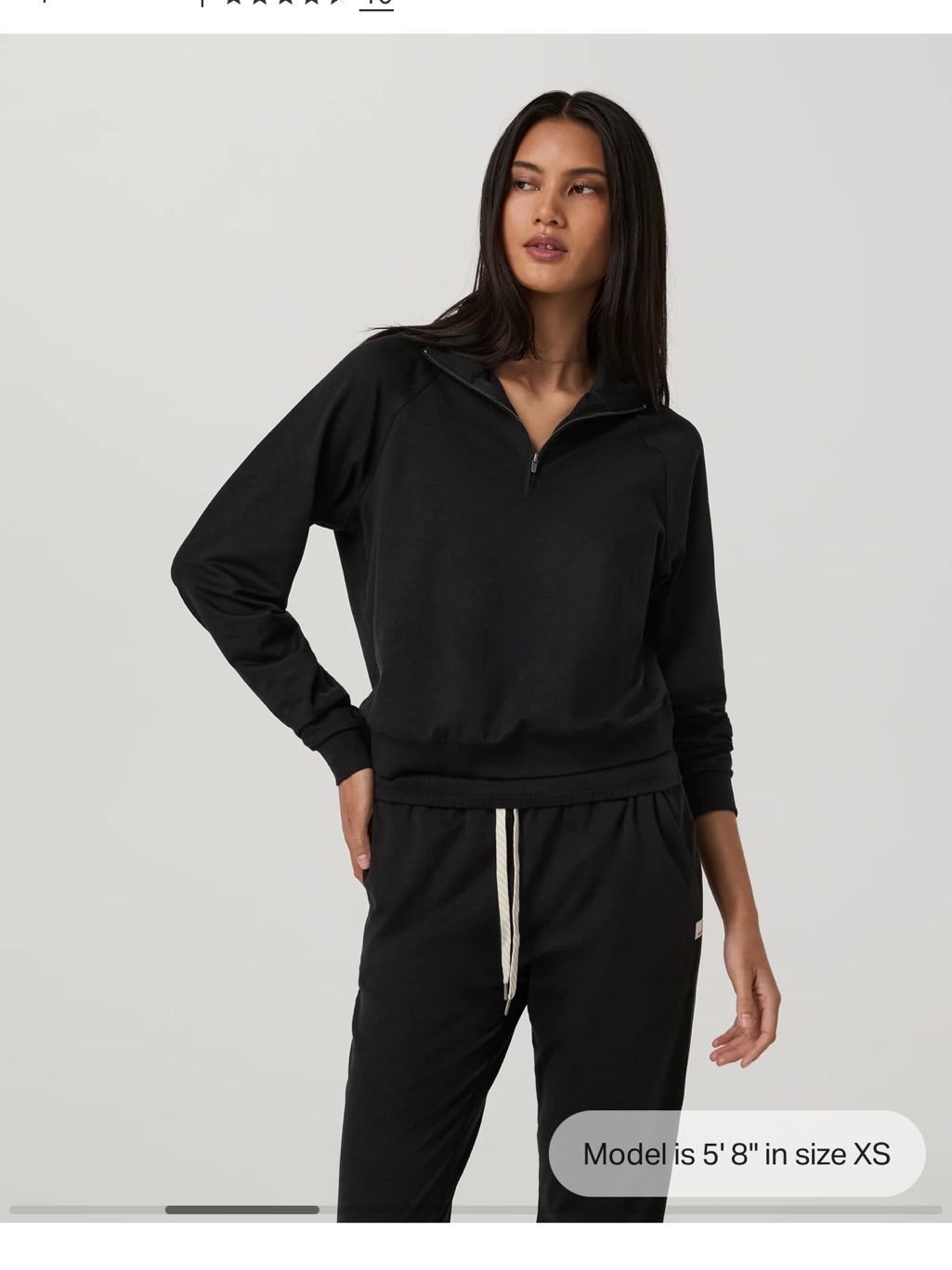 Vuori Black Half-Zip